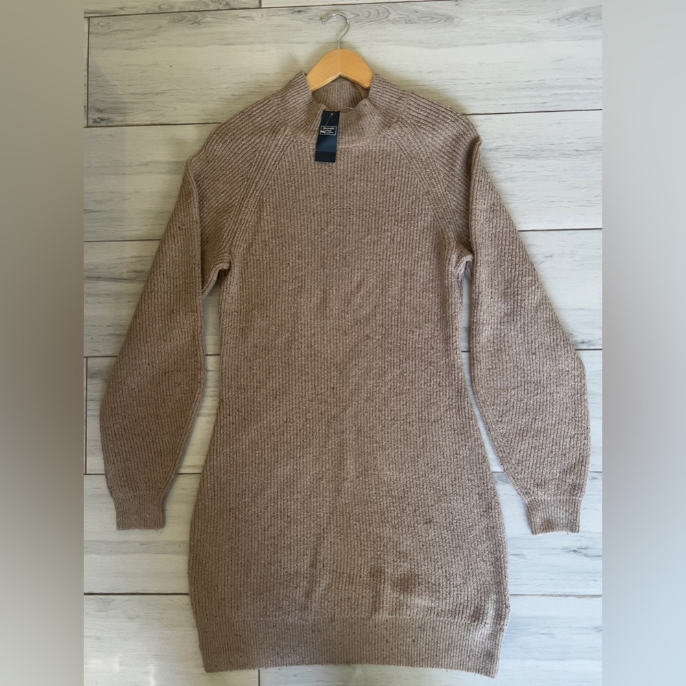 Abercrombie & Fitch Tan Sweater Dress